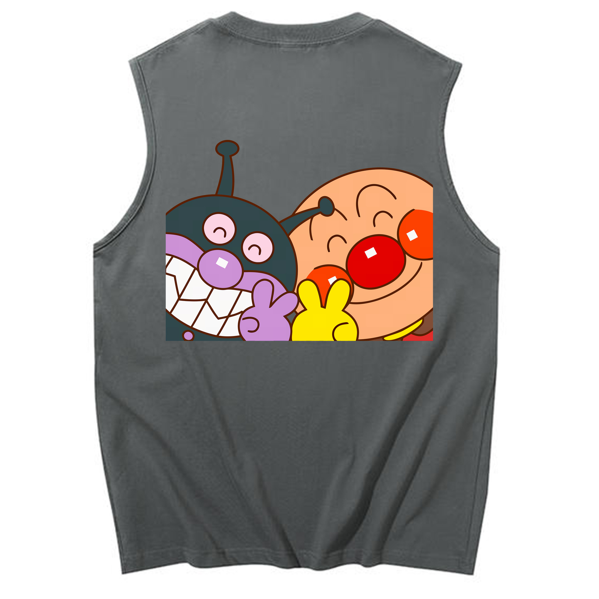 （画像用） アンパンマン Anpanman コットン100％タンクトップ（背面プリント）